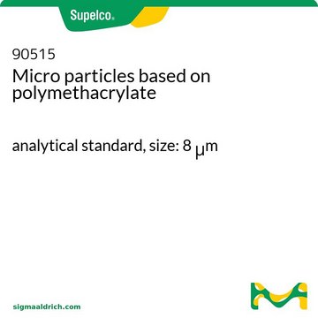 Micro particles based on polymethacrylate analytical standard, size: 8 &#956;m