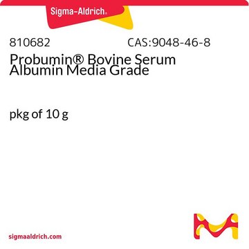 Probumin&#174; Bovine Serum Albumin Media Grade media grade, pkg of 10&#160;g