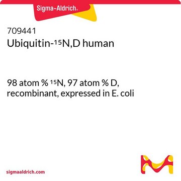 Ubiquitin-15N,D human 98 atom % 15N, 97 atom % D, recombinant, expressed in E. coli