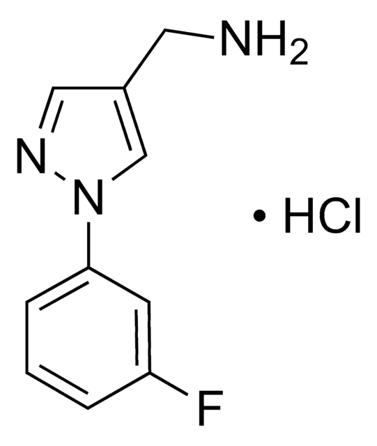 1-[1-(3-Fluorophenyl)-1H-pyrazol-4-yl]methanamine hydrochloride AldrichCPR