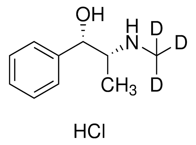 (1S,2R)-(+)-Ephedrine-d3 hydrochloride solution 1.0&#160;mg/mL in methanol (as free base), ampule of 1&#160;mL, certified reference material, Cerilliant&#174;