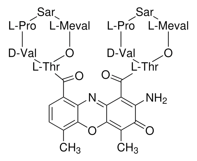 Actinomycin D from Streptomyces sp., ~98% (HPLC)