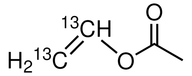 Vinyl-13C2 acetate &#8805;99 atom % 13C, &#8805;99% (CP), contains ~0.1% hydroquinone as stabilizer