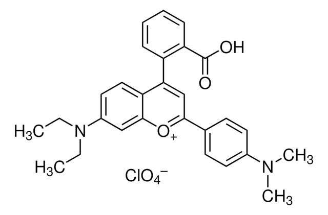 4-(2-Carboxyphenyl)-7-diethylamino-2-(4-dimethylaminophenyl)chromylium perchlorate BioReagent, suitable for fluorescence