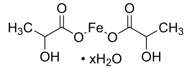 Iron(II) lactate hydrate &#8805;98.0% (dried material)