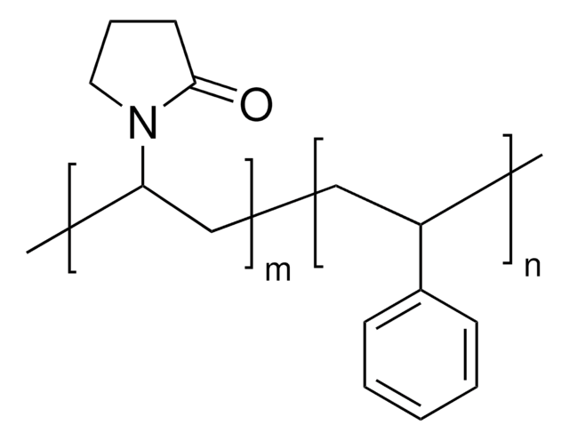 Poly(1-vinylpyrrolidone-co-styrene) 38&#160;% emulsion in H2O, &lt;0.5&#160;&#956;m particle size