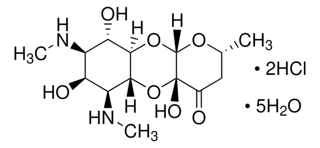 Spectinomycin dihydrochloride pentahydrate powder, BioReagent, suitable for cell culture