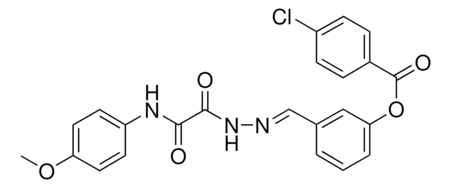 3-(2-((4-METHOXYANILINO)(OXO)ACETYL)CARBOHYDRAZONOYL)PHENYL 4-CHLOROBENZOATE AldrichCPR