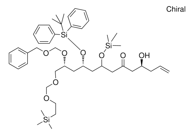 (4S,10S,12R)-12-[(BENZYLOXY)METHOXY]-10-{[TERT-BUTYL(DIPHENYL)SILYL]OXY}-4-HYDROXY-13-{[2-(TRIMETHYLSILYL)ETHOXY]METHOXY}-8-[(TRIMETHYLSILYL)OXY]-1-TRIDECEN-6-ONE AldrichCPR