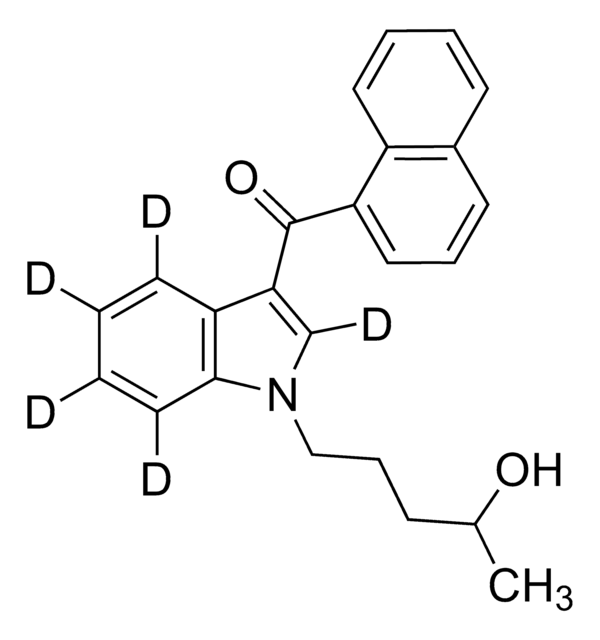 JWH-018 4-Hydroxypentyl metabolite-D5 (indole-D5) solution 100&#160;&#956;g/mL in methanol, ampule of 1&#160;mL, certified reference material, Cerilliant&#174;