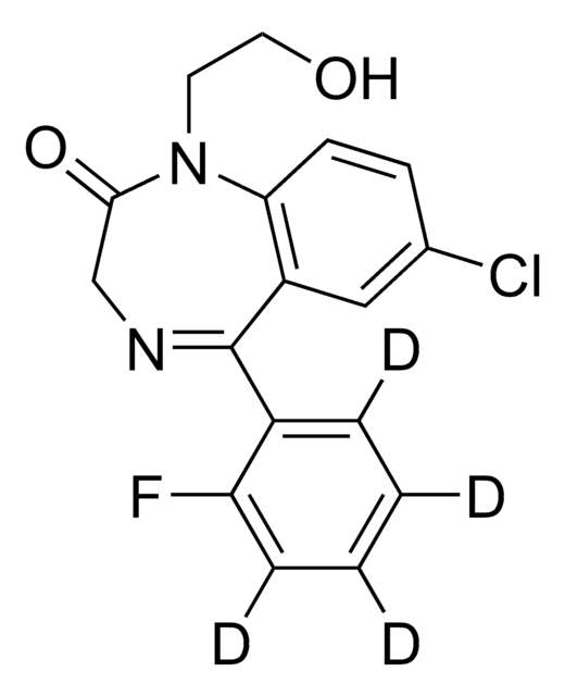 2-Hydroxyethylflurazepam-d4 solution 1.0&#160;mg/mL in methanol, ampule of 1&#160;mL, certified reference material, Cerilliant&#174;