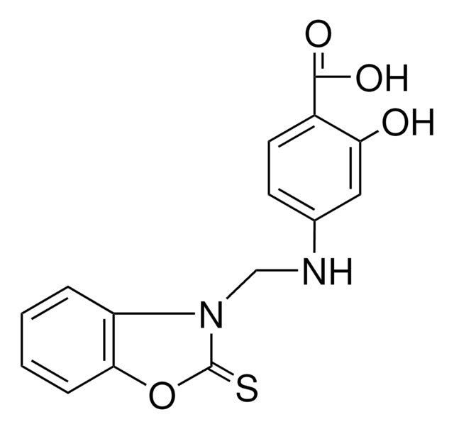 4-(2,3-DIHYDRO-2-THIOXO-3-BENZOXAZOLYLMETHYLAMINO)-SALICYLIC ACID AldrichCPR