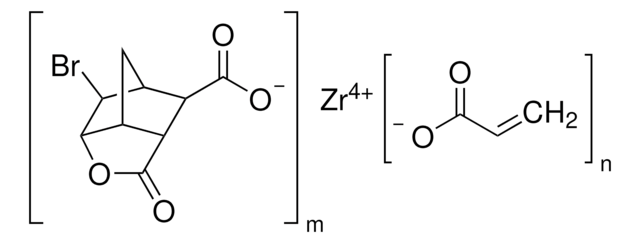 Zirconium bromonorbornanelactone carboxylate triacrylate