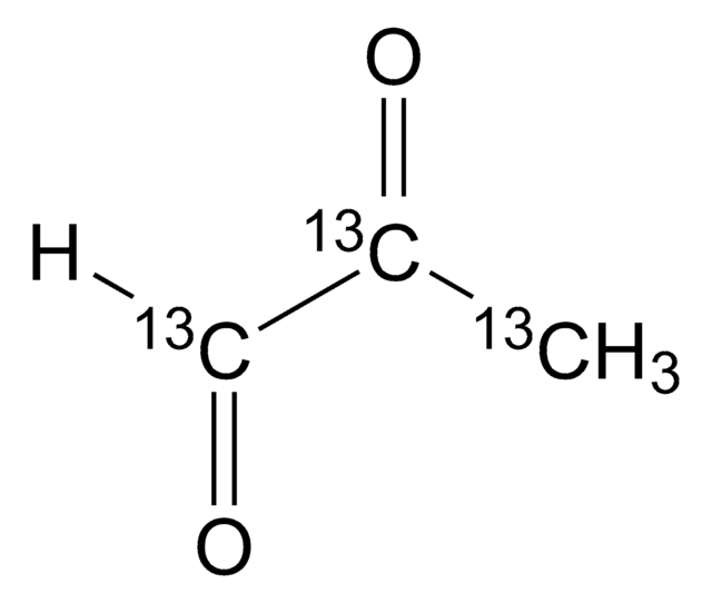 Methylglyoxal-13C3 solution 20&#160;wt. % in H2O, 99 atom % 13C