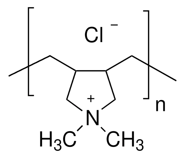 Poly(diallyldimethylammonium chloride) solution average Mw &lt;100,000 (very low molecular weight), 35&#160;wt. % in H2O