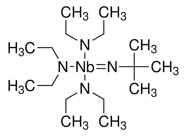 Tris(diethylamido)(tert-butylimido)niobium(V) packaged for use in deposition systems