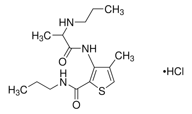 4-Methyl-N-propyl-3-[[(2RS)-2-(propylamino)propanoyl]amino]thiophene-2-carboxamide hydrochloride reference material