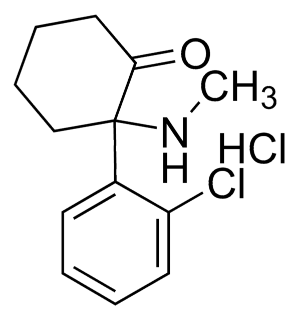 Ketamine hydrochloride solution 1.0&#160;mg/mL in methanol (as free base), ampule of 1&#160;mL, certified reference material, Cerilliant&#174;