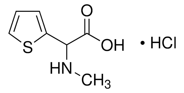 (Methylamino)(2-thienyl)acetic acid hydrochloride AldrichCPR