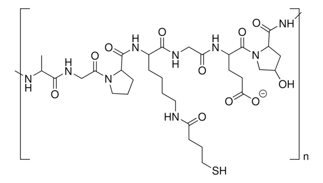 Thiol functionalized gelatin