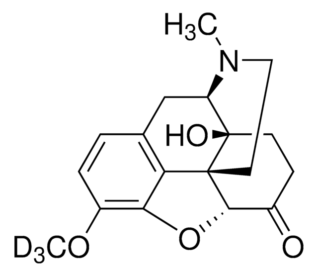 Oxycodone-D3 solution 1.0&#160;mg/mL in methanol, ampule of 1&#160;mL, certified reference material, Cerilliant&#174;