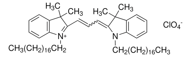 1,1&#8242;-Dioctadecyl-3,3,3&#8242;,3&#8242;-tetramethylindocarbocyanine perchlorate BioReagent, suitable for fluorescence, &#8805;98.0% (TLC)