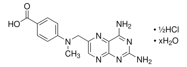 4-[N-(2,4-Diamino-6-pteridinylmethyl)-N-methylamino]benzoic acid hemihydrochloride hydrate 95%