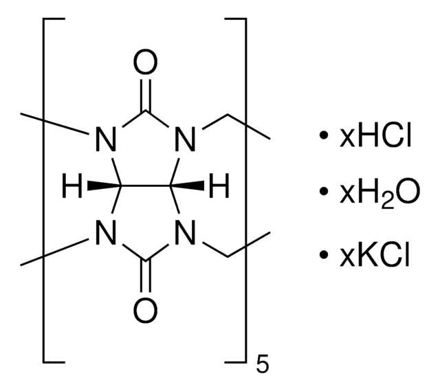 Cucurbit[5]uril hydrate contains acid of crystalization