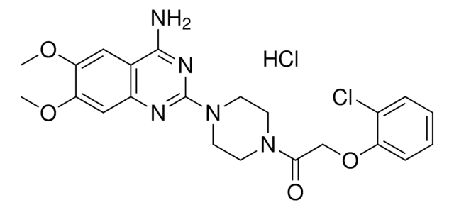 2-(4-((2-CHLOROPHENOXY)AC)-1-PIPERAZINYL)-6,7-DIMETHOXY-4-QUINAZOLINAMINE HCL AldrichCPR