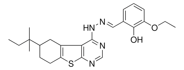 3-ETHOXY-2-HYDROXYBENZALDEHYDE (6-TERT-PENTYL-5,6,7,8-TETRAHYDRO[1]BENZOTHIENO[2,3-D]PYRIMIDIN-4-YL)HYDRAZONE AldrichCPR