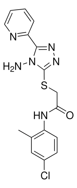 2-{[4-AMINO-5-(2-PYRIDINYL)-4H-1,2,4-TRIAZOL-3-YL]SULFANYL}-N-(4-CHLORO-2-METHYLPHENYL)ACETAMIDE AldrichCPR
