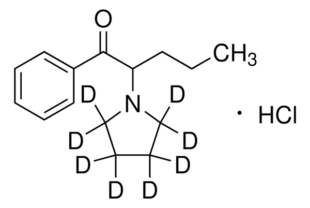 &#945;-Pyrrolidinovalerophenone-D8 hydrochloride solution 100&#160;&#956;g/mL in methanol (as free base), ampule of 1&#160;mL, certified reference material, Cerilliant&#174;