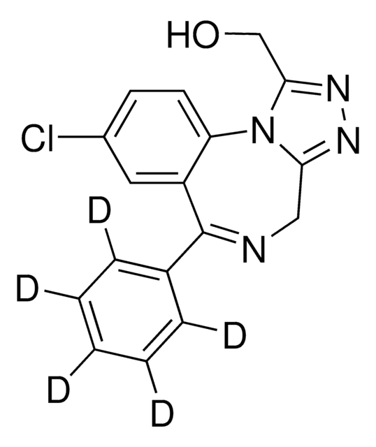 alpha-Hydroxyalprazolam-d5 solution 1.0&#160;mg/mL in methanol, ampule of 1&#160;mL, certified reference material, Cerilliant&#174;