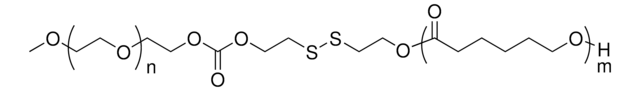 Redox Responsive Poly(ethylene glycol)-block-poly(&#949;-caprolactone) PEG average Mn 5,000, PCL Mn 15,000