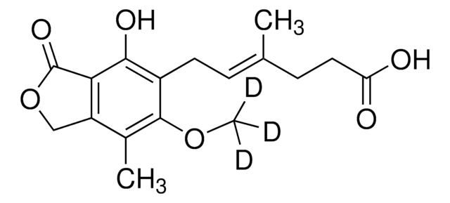 Mycophenolic acid-d3 solution 100&#160;&#956;g/mL in acetonitrile, ampule of 1&#160;mL, certified reference material, Cerilliant&#174;