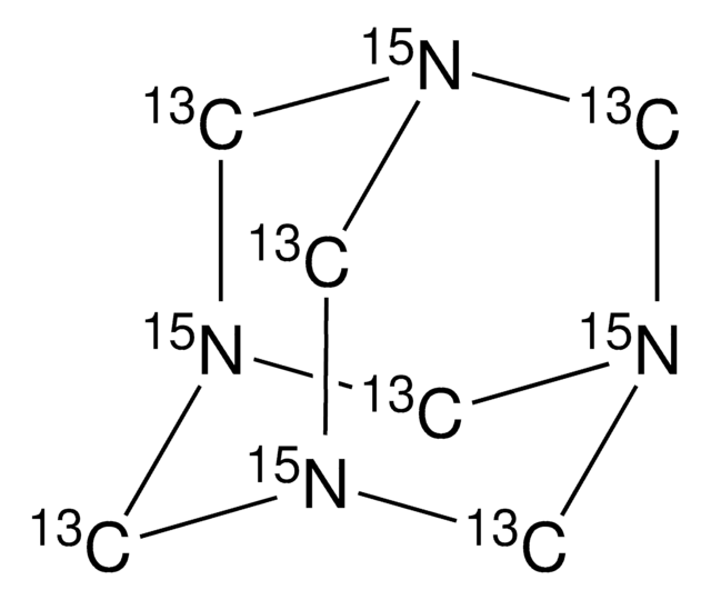 Hexamethylenetetramine-13C6, 15N4 99 atom % 13C, 98 atom % 15N, 97% (CP)