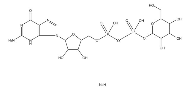 Guanosine 5&#8242;-diphospho-D-mannose sodium salt from Saccharomyces cerevisiae Type I, &#8805;97% (HPLC)