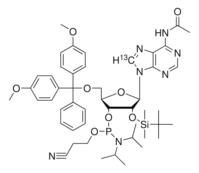 DMT-2&#8242;O-TBDMS-rA(ac)-8-13C phosphoramidite &#8805;98 atom % 13C, &#8805;95% (CP)