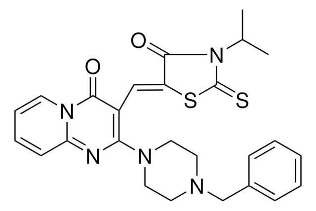 2-(4-BENZYL-1-PIPERAZINYL)-3-[(Z)-(3-ISOPROPYL-4-OXO-2-THIOXO-1,3-THIAZOLIDIN-5-YLIDENE)METHYL]-4H-PYRIDO[1,2-A]PYRIMIDIN-4-ONE AldrichCPR