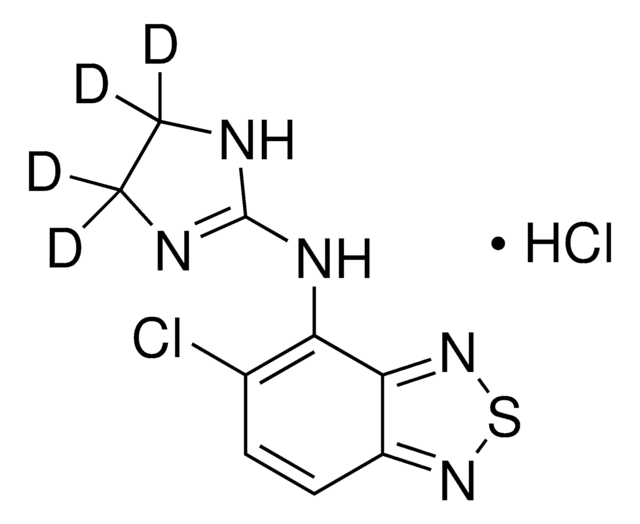 Tizanidine-D4 hydrochloride solution 100&#160;&#956;g/mL in methanol (as free base), certified reference material, ampule of 1&#160;mL, Cerilliant&#174;