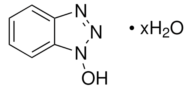 1-Hydroxybenzotriazole hydrate wetted with not less than 20 wt. % water, 97% dry basis