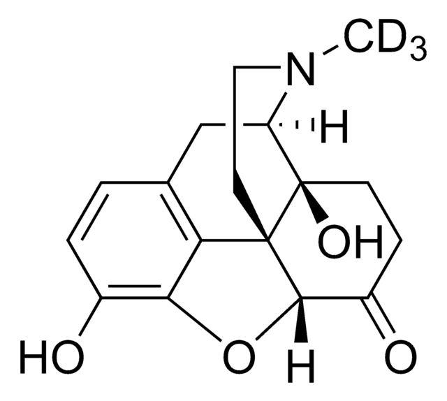 Oxymorphone-D3 solution 1.0&#160;mg/mL in methanol, ampule of 1&#160;mL, certified reference material, Cerilliant&#174;