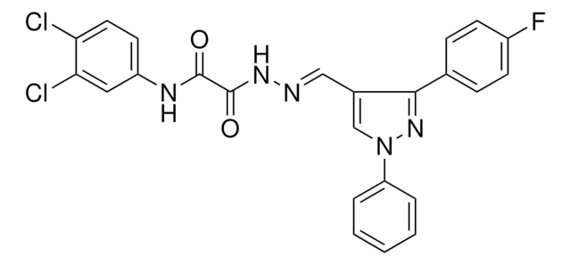 N-(3,4-DICHLOROPHENYL)-2-((2E)-2-{[3-(4-FLUOROPHENYL)-1-PHENYL-1H-PYRAZOL-4-YL]METHYLENE}HYDRAZINO)-2-OXOACETAMIDE AldrichCPR