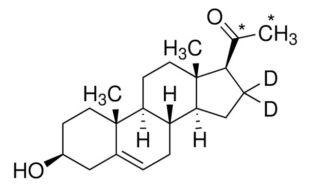 Pregnenolone-13C2,D2 solution 100&#160;&#956;g/mL in acetonitrile, certified reference material, ampule of 1&#160;mL, Cerilliant&#174;