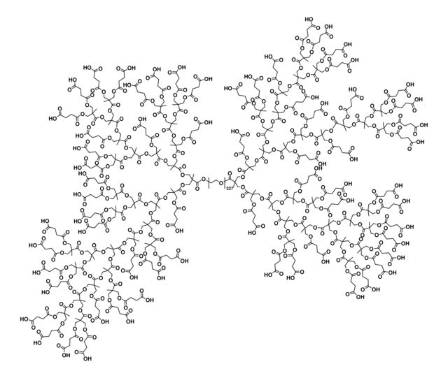 Poly(ethylene glycol) linear dendrimer carboxyl terminated, PEG Mn 10K, generation 5