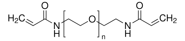 Poly(ethylene glycol) diacrylamide Mn 3400, contains MEHQ as stabilizer