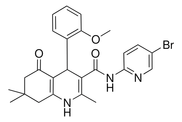 N-(5-BROMO-2-PYRIDINYL)-4-(2-METHOXYPHENYL)-2,7,7-TRIMETHYL-5-OXO-1,4,5,6,7,8-HEXAHYDRO-3-QUINOLINECARBOXAMIDE AldrichCPR