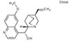 (-)-Quinine for resolution of racemates for synthesis